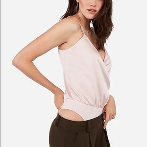 SHINESTAR PINK SILKY CAMI BODYSUIT NEW XL